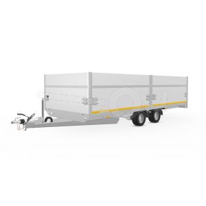 Opzetborden set 70cm (extra hoogte) bovenscharnierend 556x220cm, voor Eduard plateauwagen of multitransporter