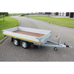 Eduard tandemas plateauwagen 310x160cm laadvloerhoogte 63cm bruto laadvermogen 2000kg