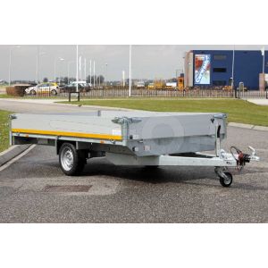 Eduard enkelas plateauwagen 330x180cm laadvloerhoogte 63cm bruto laadvermogen 1350kg