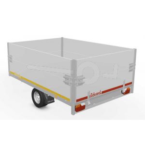 Opzetborden set 40cm (extra hoogte) bovenscharnierend 260x180, voor Eduard plateauwagen of multitransporter