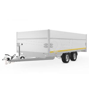 Opzetborden set 60cm (extra hoogte) bovenscharnierend 406x180cm, voor Eduard plateauwagen, kipper of multitransporter
