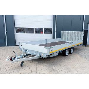 Vooraanzicht Eduard machinetransporter 506x200cm bruto laadvermogen 3000kg laadvloerhoogte 56cm 5020-4-AKB30-300-N-56