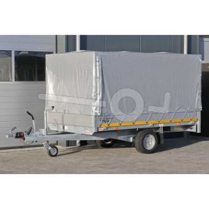 Standaard huifdoek voor Eduard plateauwagen 260x180, 130cm hoog vanaf de laadvloer (zonder frame) Kleur: 7500  grijs