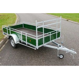 Power Trailer enkelas open aanhangwagen 307x150cm 750kg ongeremd