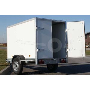 Geremde enkelasser Power Trailer gesloten aanhangwagen 200x132x125cm bruto laadvermogen 1000kg