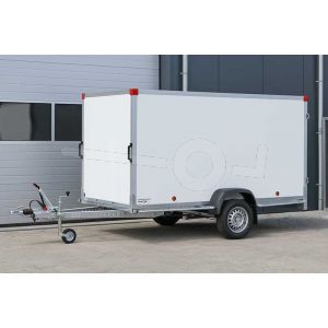 Power Trailer enkelasser gesloten aanhangwagen 307x180x188 cm bruto laadvermogen 750 kg geremd