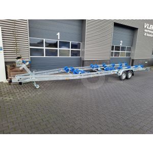 Vlemmix Flex-Roll boottrailer 1000x255cm (lxb), bruto 3500kg (netto 2800kg), tandemas geremd.
