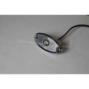 Zijmarkeringslamp wit Aspöck Flatpoint II LED 12V 0,5m kabel