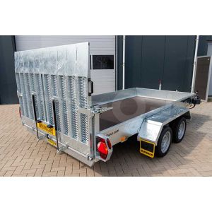 Humbaur Senko 353016 zakbare machinetransporter met elektrische bediening, afmeting 360x160cm, laadvermogen bruto 3500kg