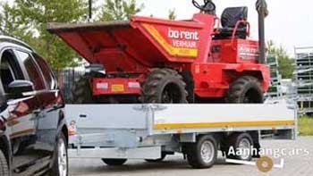 Video demonstratie Eduard multitransporter met dumper in de laadbak